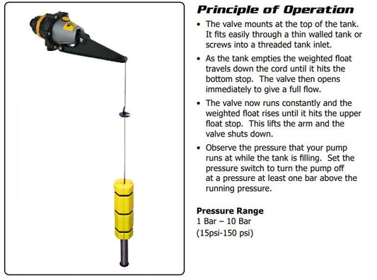 Topaz Differential float valve weighted-float mechanism