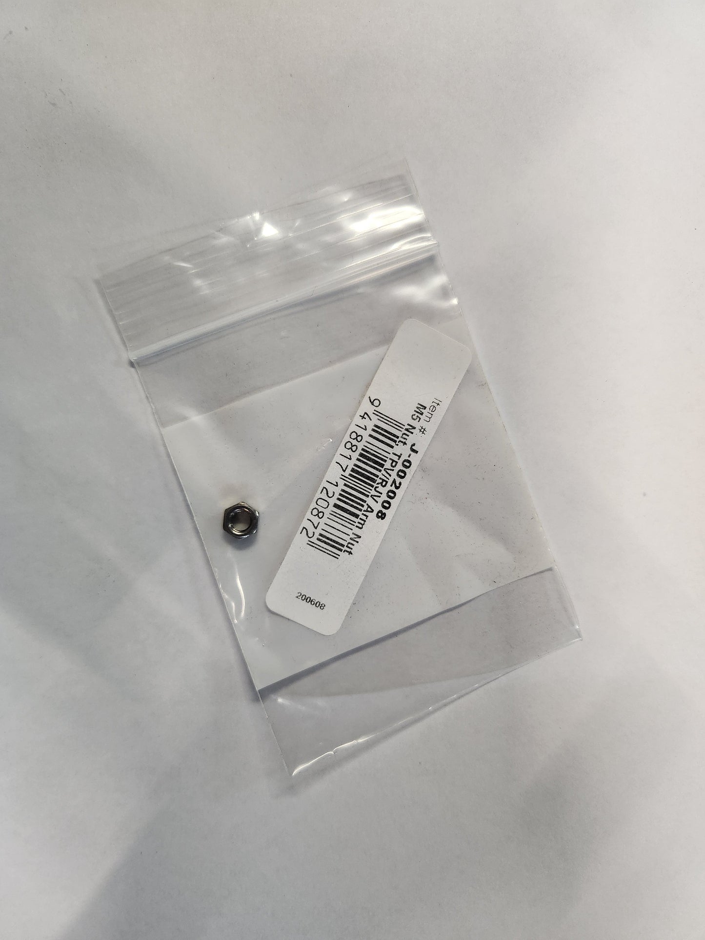 Nut, M5 RJV/TPV Arm Nut, Stainless 002008