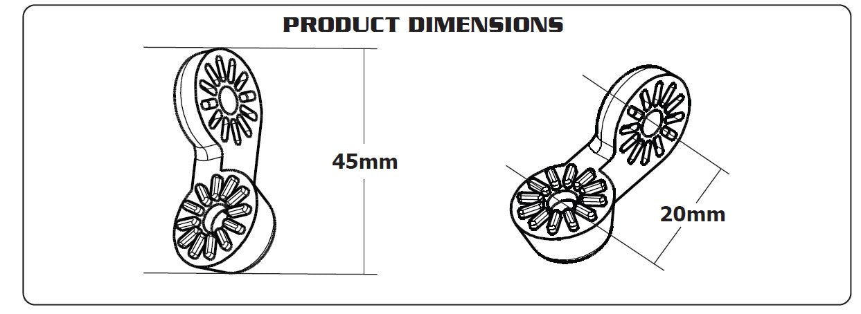 Jobe Valves 90 Degree Extension Arm Dimensions. MPN J-ACP40.