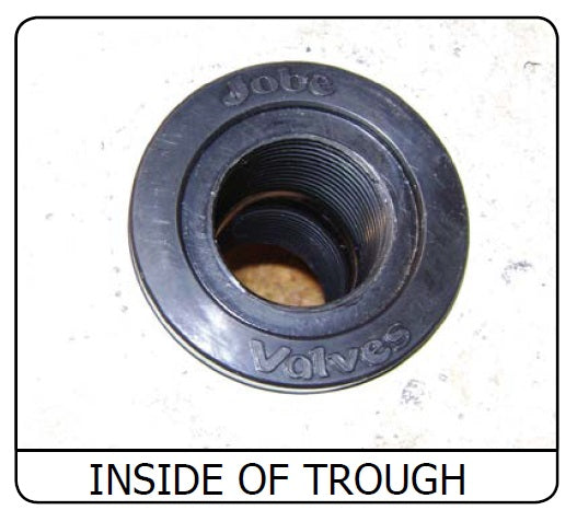 Jobe Valves Multi Fit Inlet. Inside trough view.   