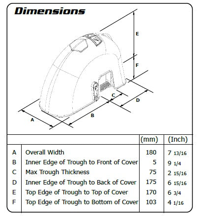 Jobe Valves Protect a Mount Accessory Dimensions. MPN J-PMV.