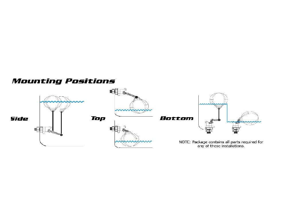 Jobe Valves Rojo Mounting Positions J-RJV0500.