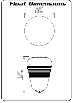 Jobe MegaFlow Float Valve Replacement Float.