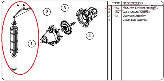 Jobe Topaz Differential Float Assembly With Arm