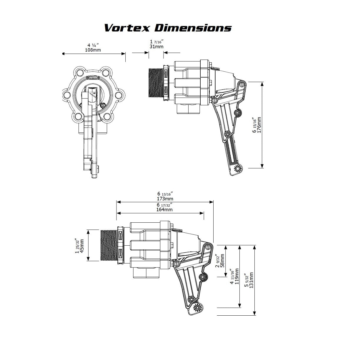 Jobe Vortex Float Valve Dimensions J-VXV0125