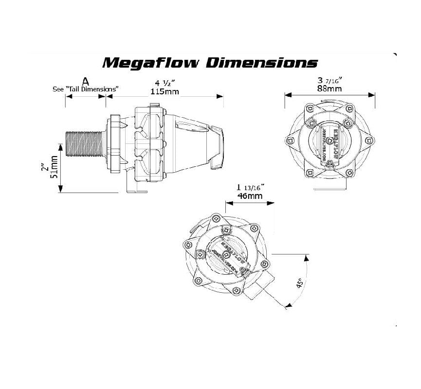 MegaFlow Valve Dimensions J-MFV0075D