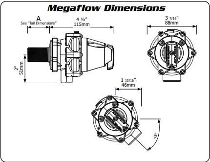 MegaFlow Valve Dimensions J-MFV0125DLT