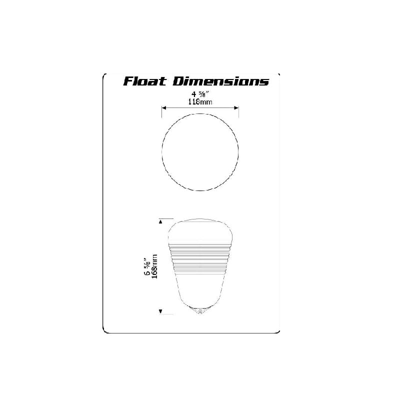 MegaFlow Valve Float Dimensions J-MFV0075DLT 