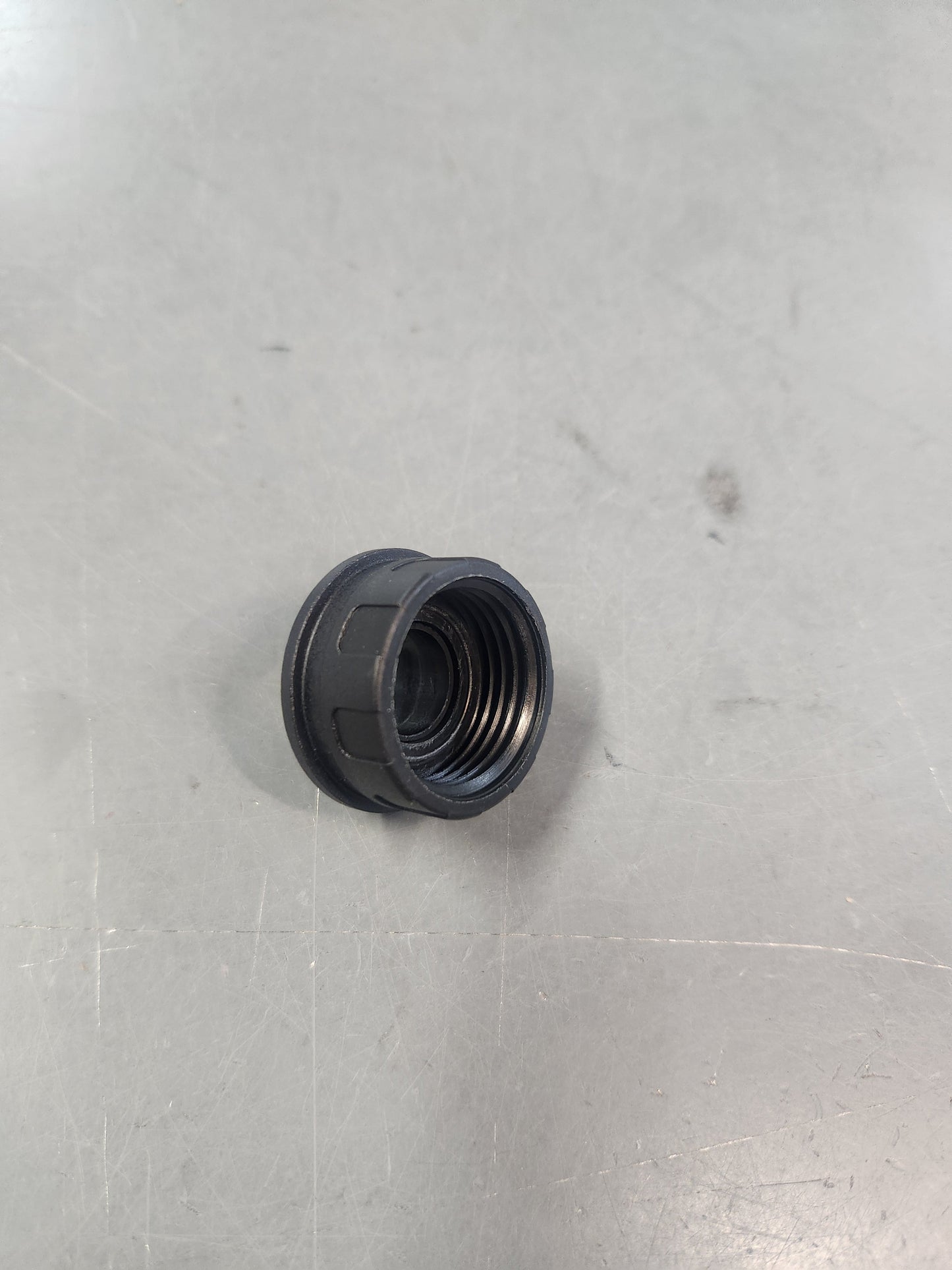 Jobe Valves ADP020 replacement GHT nut, threaded interior view