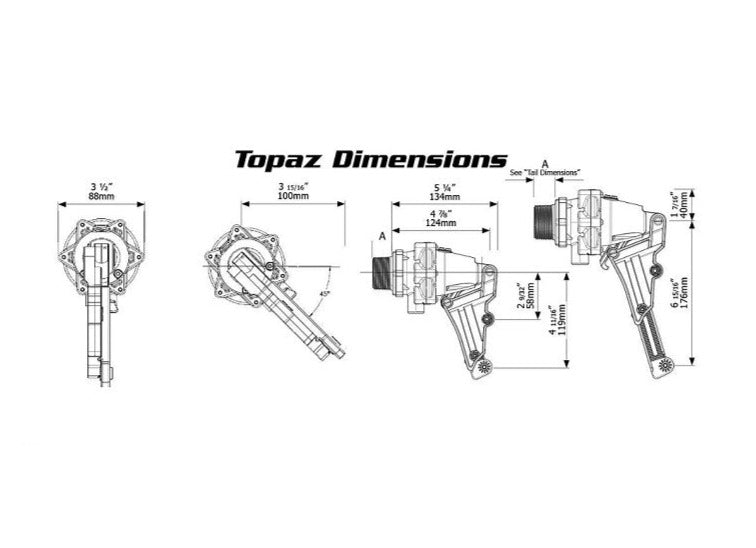 Topaz Compact Dimensions J-TPVC0075D