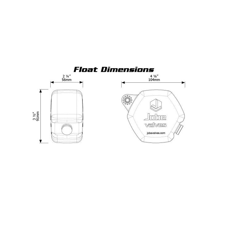 Topaz Compact Float Dimensions J-TPVC0075D