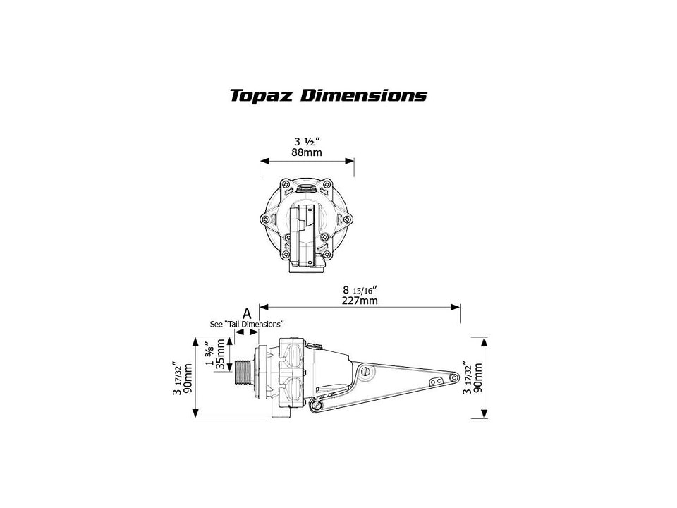 Topaz Differential Valve Dimensions J-TPVD0075DLT