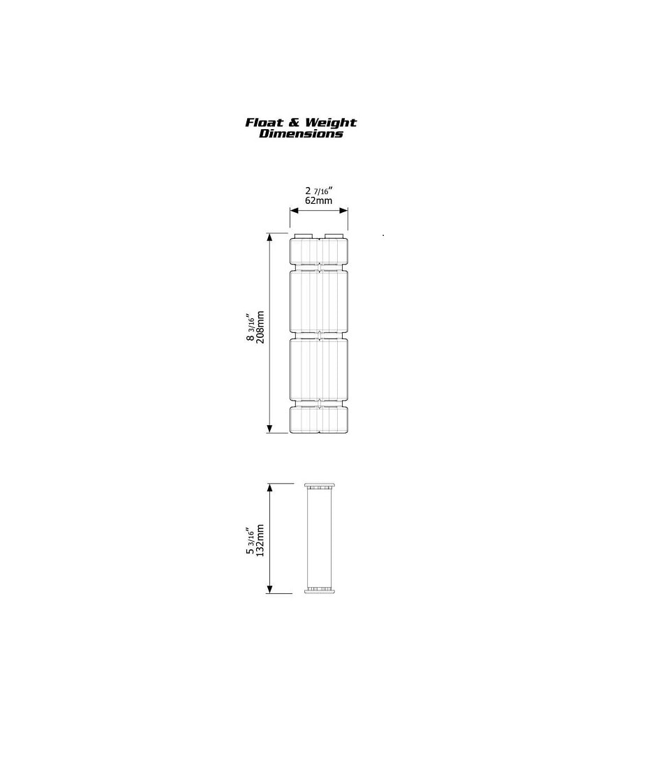 Topaz Differential Valve Float Dimensions J-TPVD0075DLT