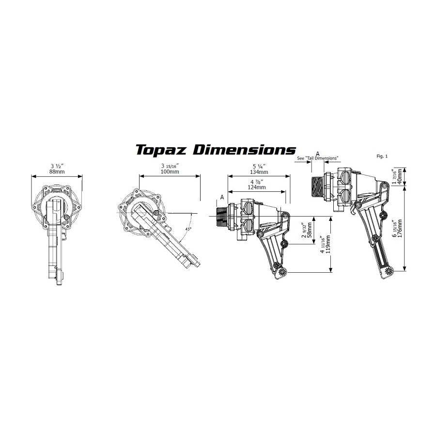 Topaz Industro Valve Dimensions J-TPVI0075D