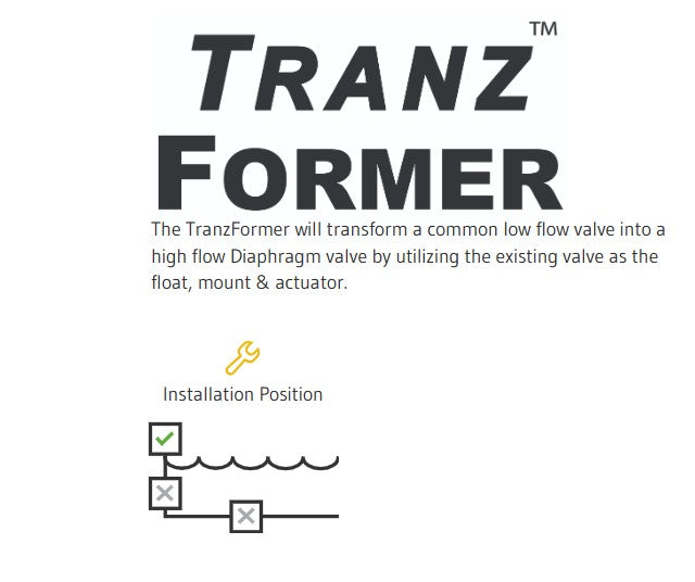 Quick information about Jobe Valves Tranzformer valve