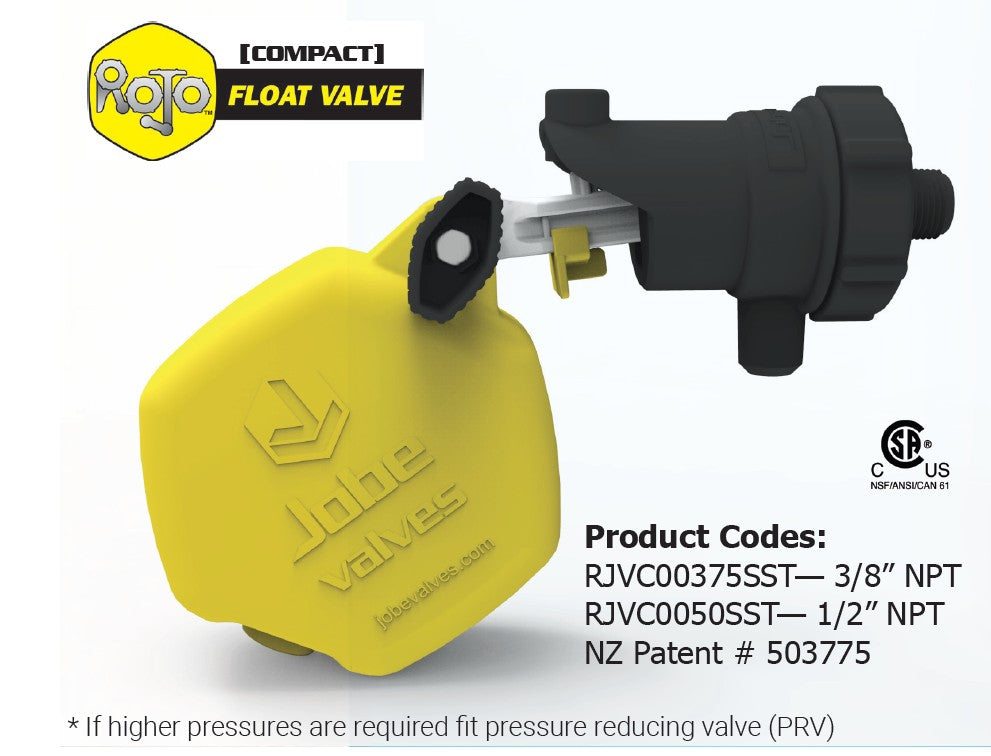 Jobe Rojo Compact SST Auto Pool Leveler Valve RJVC0050SST